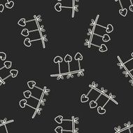 love doodle seamless pattern background N5