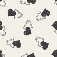 love doodle seamless pattern background N8