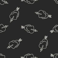 love doodle seamless pattern background N10