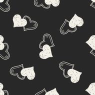 love doodle seamless pattern background N11