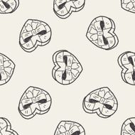 love gift doodle seamless pattern background