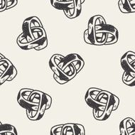 love ring doodle seamless pattern background N2