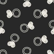 love ring doodle seamless pattern background N6