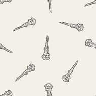 Magic Wand doodle seamless pattern background N3