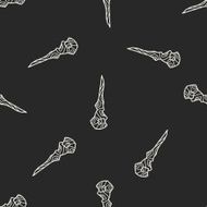 Magic Wand doodle seamless pattern background N4