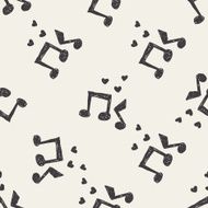 music doodle seamless pattern background