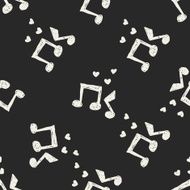 music doodle seamless pattern background N2