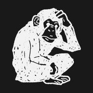orangutan monkey doodle N5