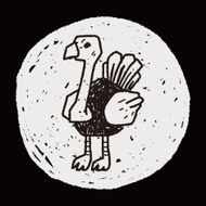 ostrich doodle N10