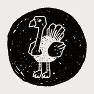 ostrich doodle N12