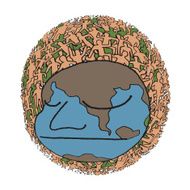 Hand drawn Population of Our World in Colour N2