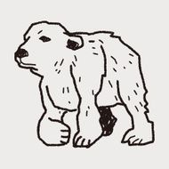 polar bear doodle N4