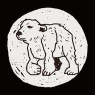 polar bear doodle N6