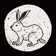 rabbit doodle N23