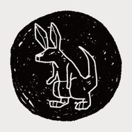 rabbit doodle N25