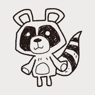 raccoon doodle N6