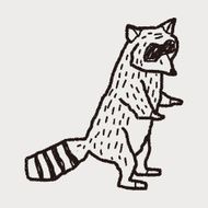 raccoon doodle N7