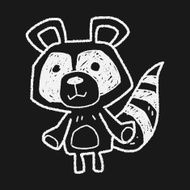 raccoon doodle N8