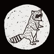 raccoon doodle N11