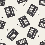 radio doodle drawing seamless pattern background N3
