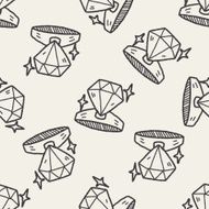 ring doodle seamless pattern background