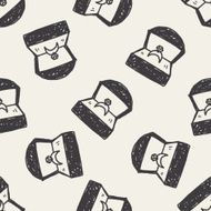 ring doodle seamless pattern background N2