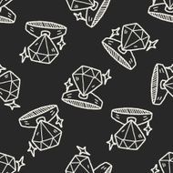 ring doodle seamless pattern background N3