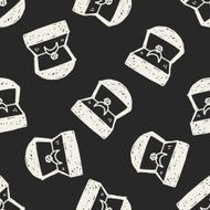 ring doodle seamless pattern background N4