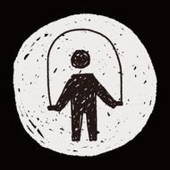 Rope skipping doodle N14