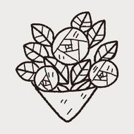 rose flower doodle N15