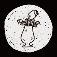 rose flower doodle N22