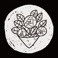 rose flower doodle N23