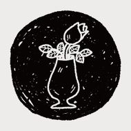 rose flower doodle N26