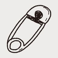 safety pin doodle N6