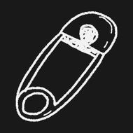 safety pin doodle N7