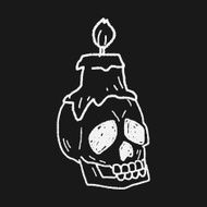 skull candle doodle N4
