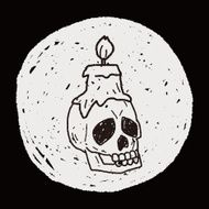 skull candle doodle N5