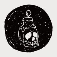 skull candle doodle N6