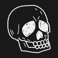 skull Doodle N37