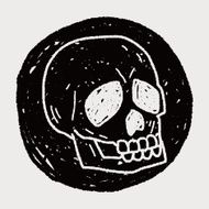 skull Doodle N39