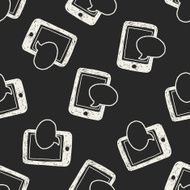 sms doodle seamless pattern background N6