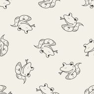 snake doodle seamless pattern background