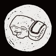 sport glove doodle N5