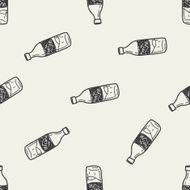 sport water drink doodle seamless pattern background N2