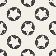 star doodle seamless pattern background N2