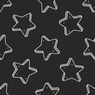 star doodle seamless pattern background N3