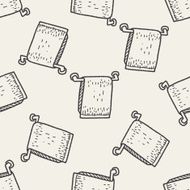 towel doodle seamless pattern background