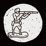toy soldier doodle N10