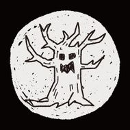 tree monster doodle N6