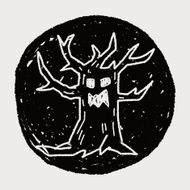 tree monster doodle N7